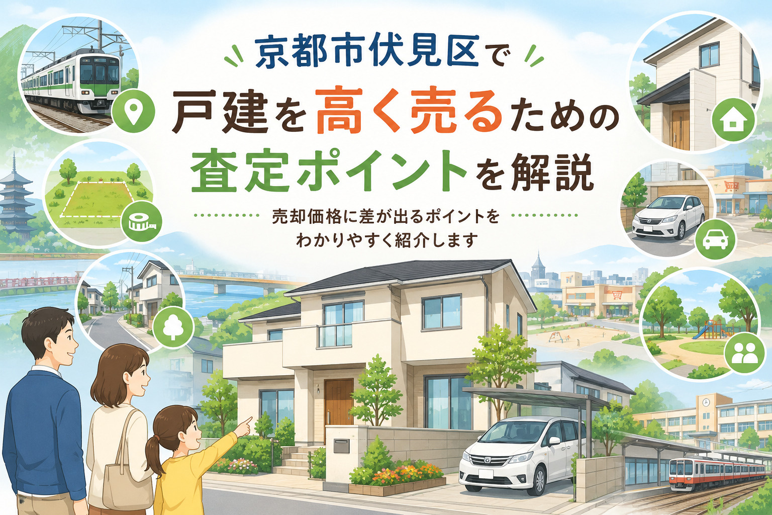 伏見区で戸建を高く売るための査定ポイント｜価格差が出やすい見...の画像