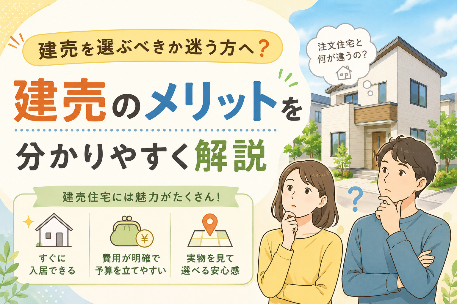 八代市で建売を選ぶべきか迷う方へ？建売のメリットを分かりやす...の画像