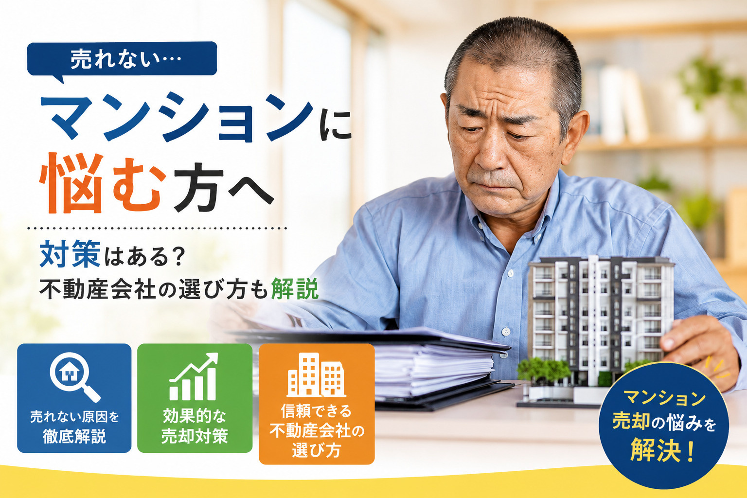 売れないマンションに悩む方へ 対策はある？不動産会社の選び方...の画像