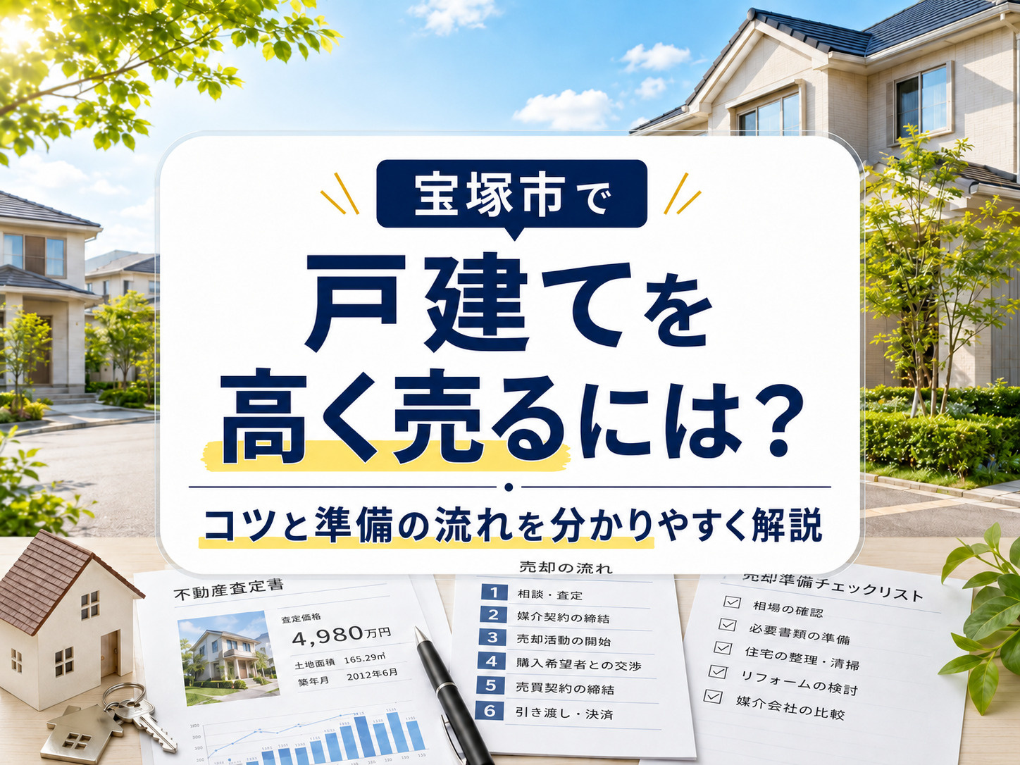 宝塚市で戸建てを高く売るには？コツと準備の流れを分かりやすく...の画像