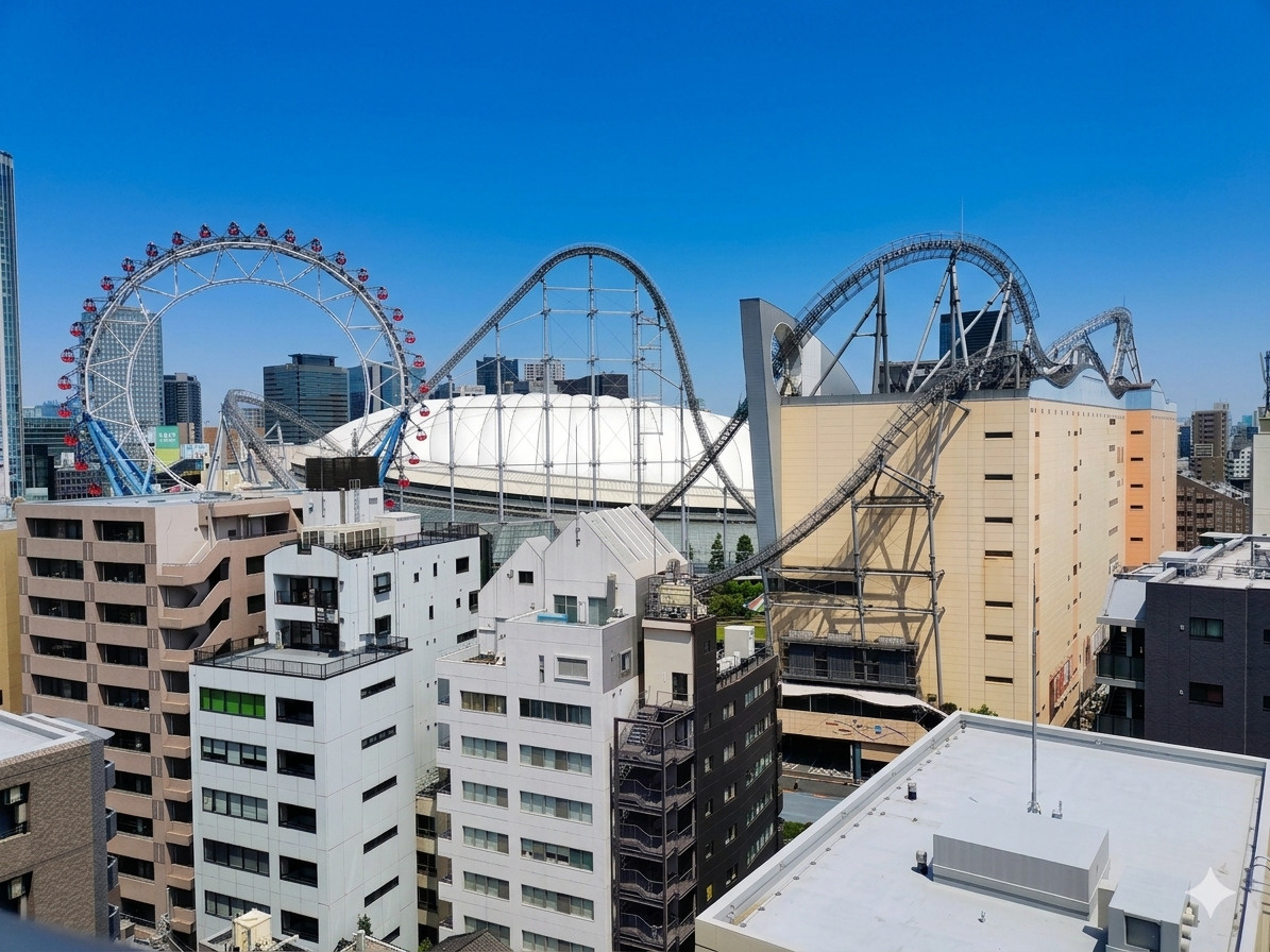窓の外に東京ドーム。毎日の景色が少し特別になるマンションの画像