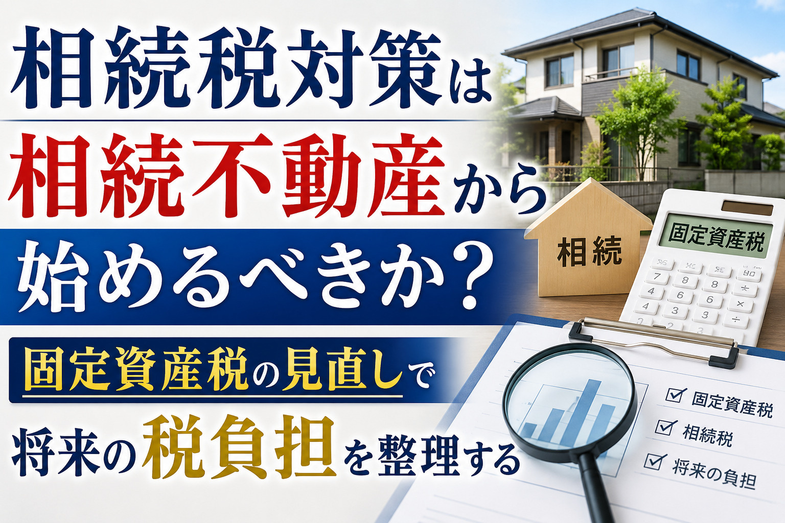 相続税対策は相続不動産から始めるべきか？固定資産税の見直しで...の画像
