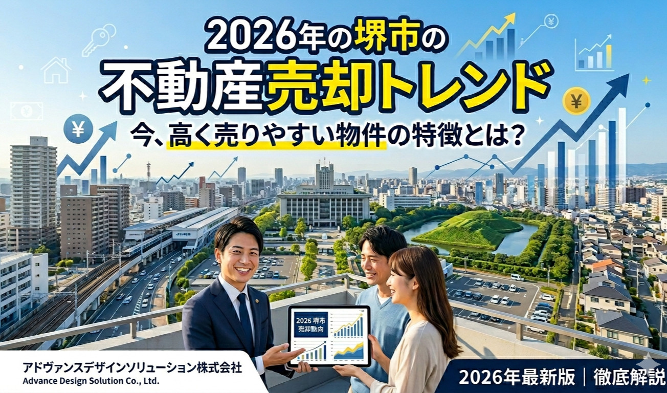 2026年の堺市の不動産売却トレンド。今、高く売りやすい物件...の画像