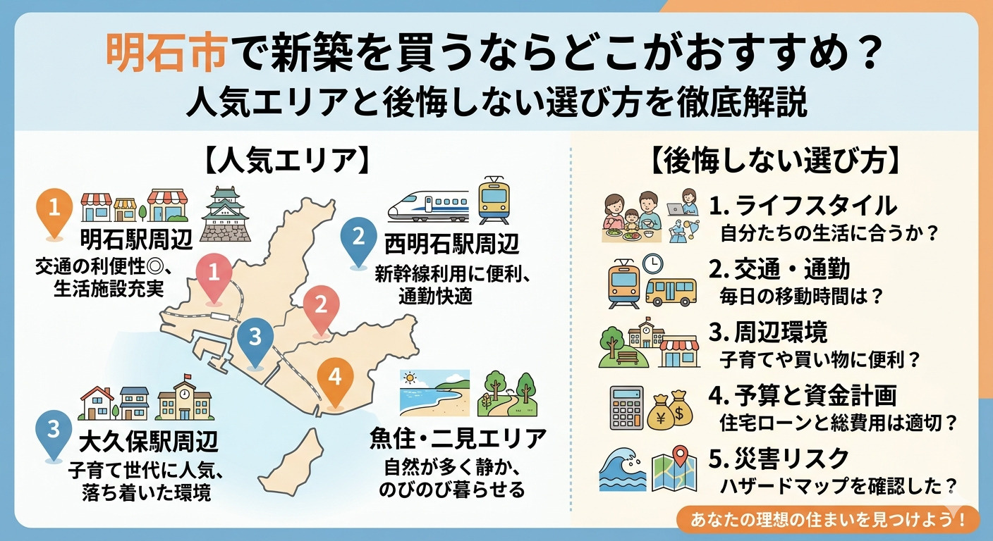明石市の新築おすすめエリアランキング！子育て世帯に人気の理由...の画像