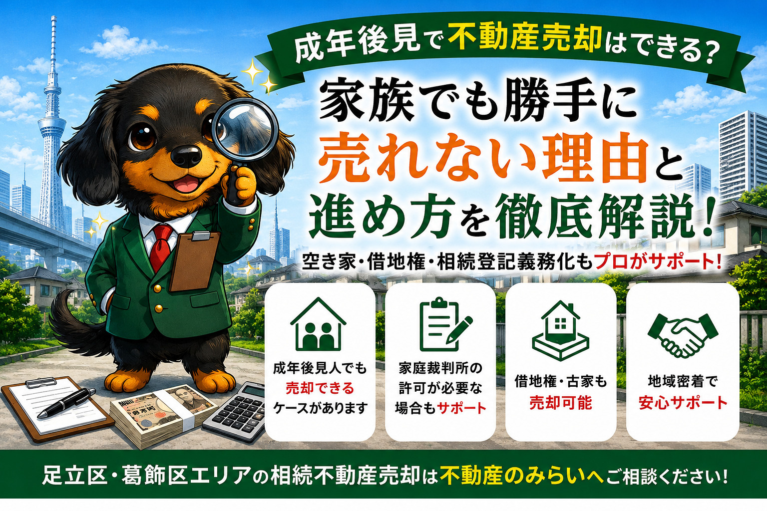 【成年後見で不動産売却できる？】家族でも勝手に売れない理由と...の画像