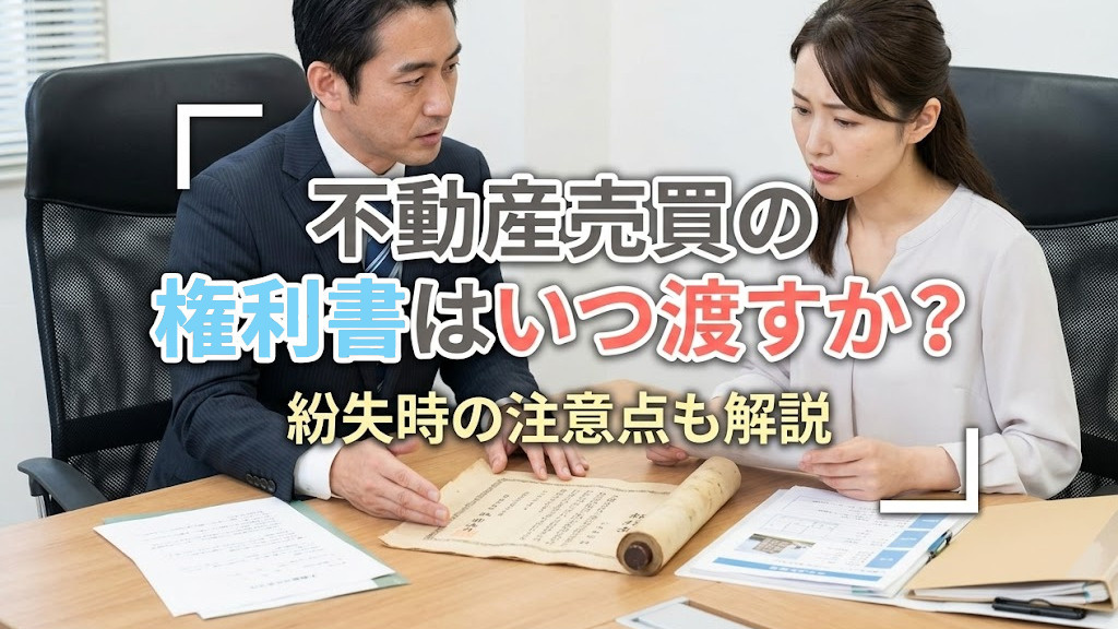 不動産売買の権利書はいつ渡すか？紛失時の注意点も解説の画像