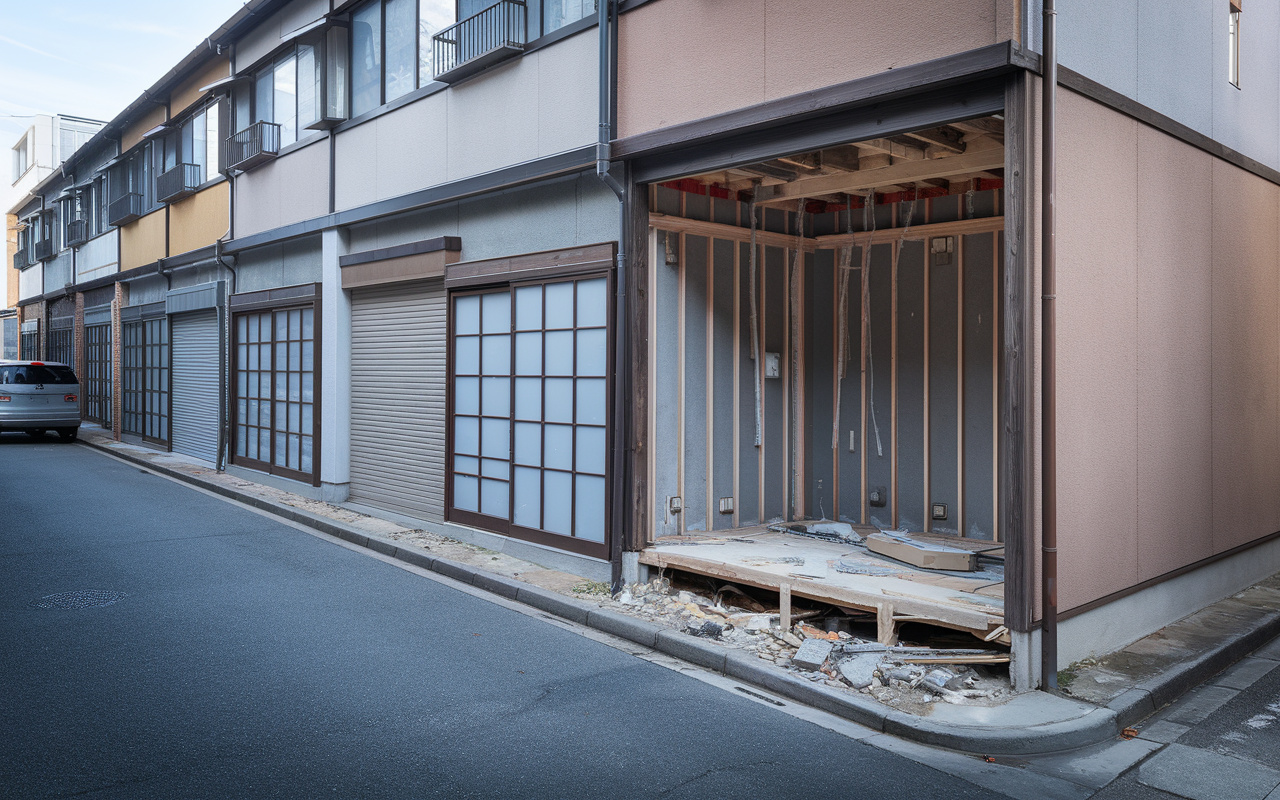 今福東の古い長屋を切り離し解体！再建築の条件とスムーズな手順...の画像