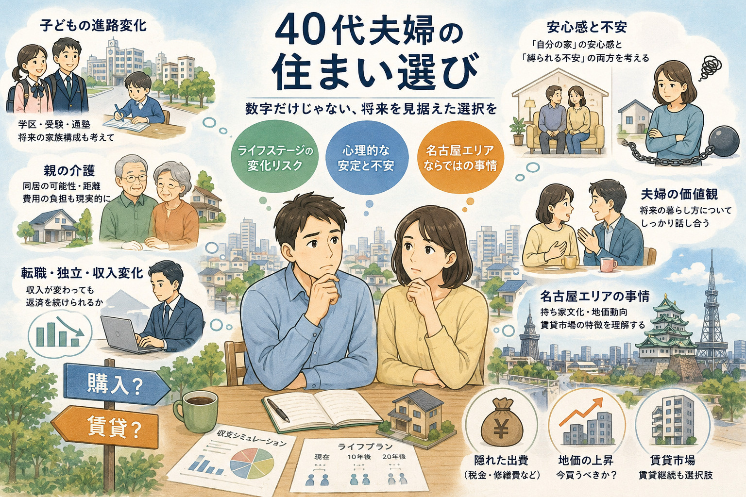 名古屋でマンションを買うならどの区？家族構成・予算別のおすす...の画像