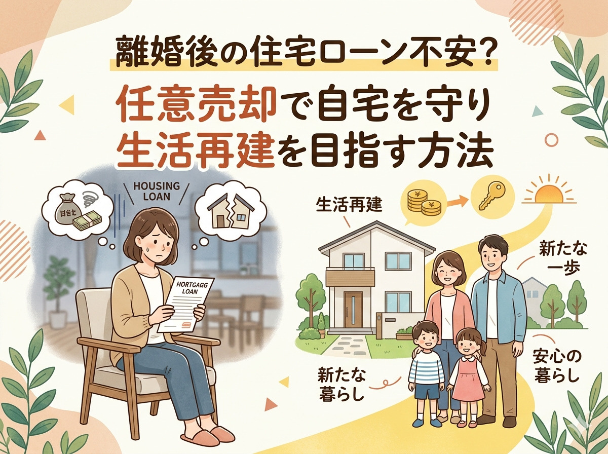 【名古屋市瑞穂区】離婚後の住宅ローン不安？任意売却で自宅を守...の画像