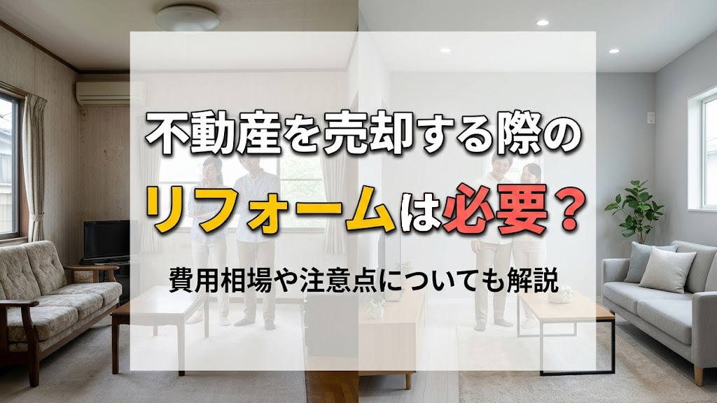 不動産を売却する際のリフォームは必要？費用相場や注意点につい...の画像