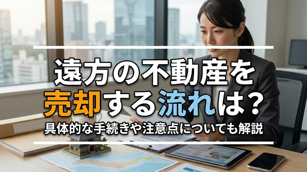遠方の不動産を売却する流れは？具体的な手続きや注意点について...の画像