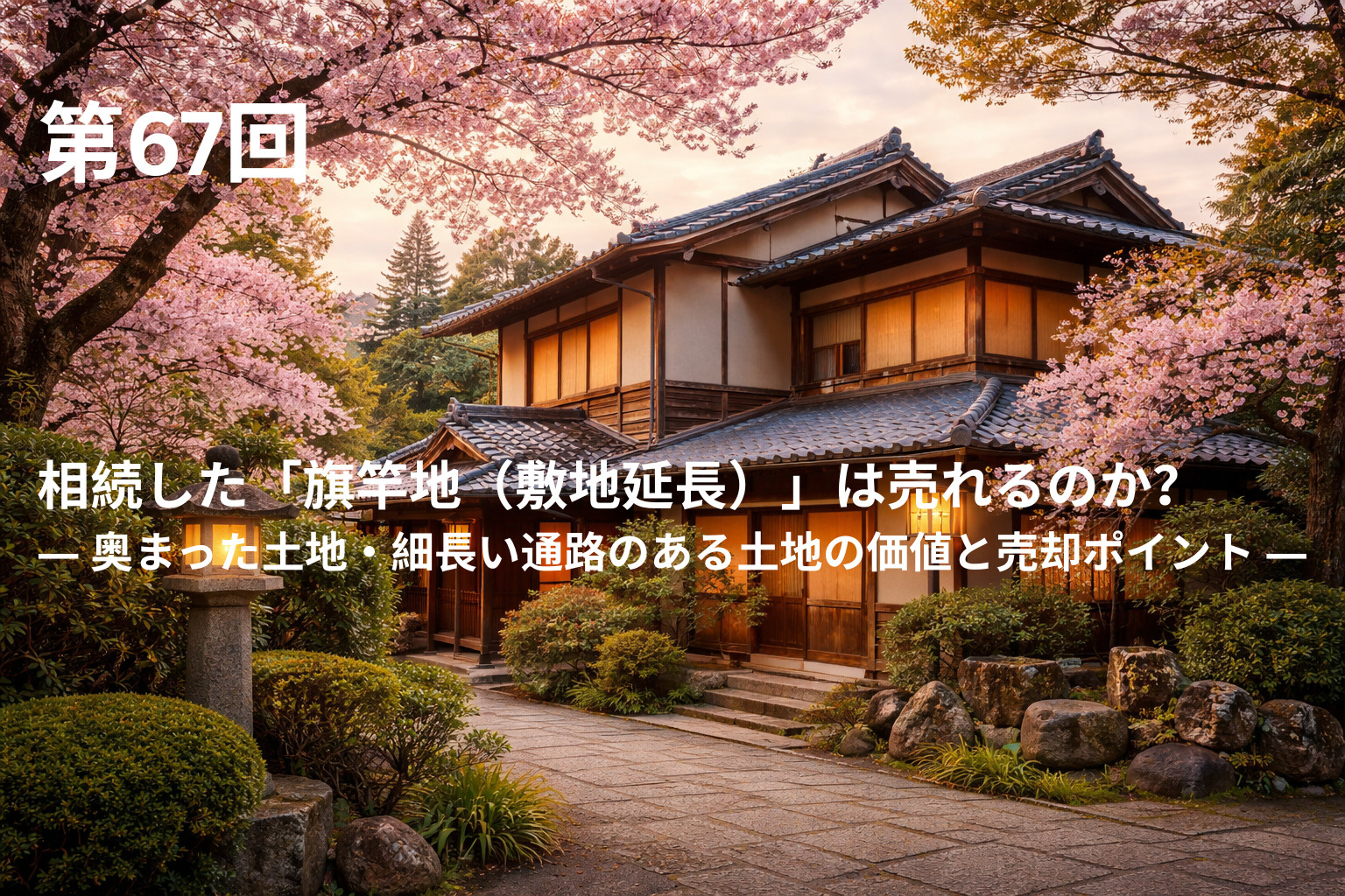 相続した「旗竿地（敷地延長）」は売れるのか？ ― 奥まった土...の画像