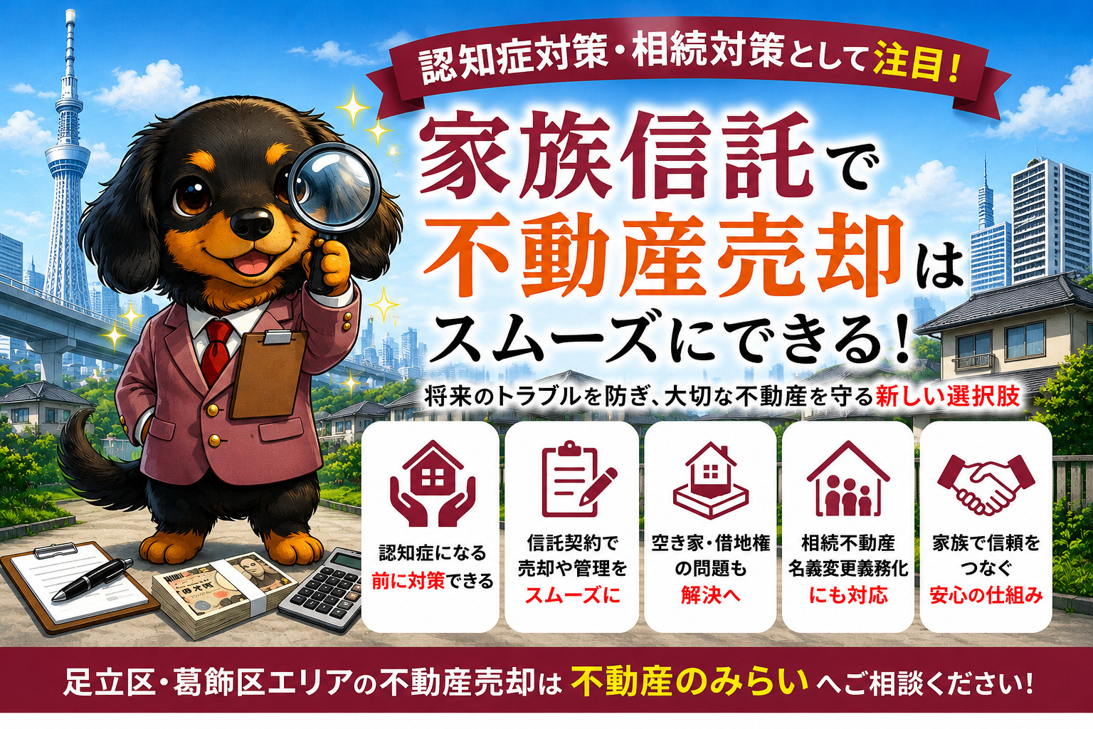 【家族信託で不動産売却できる？】認知症対策・相続対策で注目さ...の画像