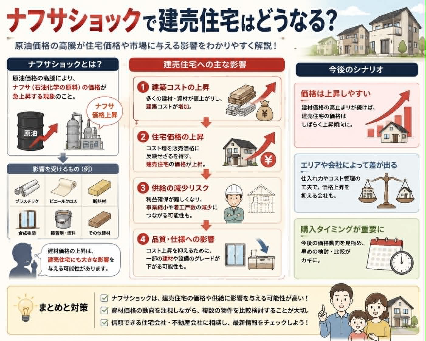 ナフサショックで建売住宅はどうなる？住宅価格との関係をわかり...の画像