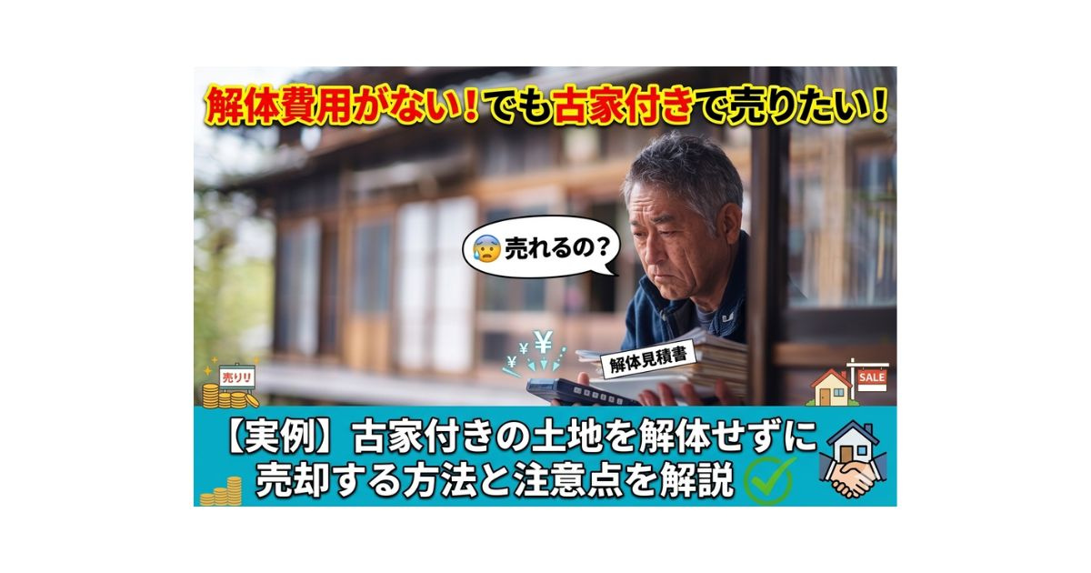 【名古屋市不動産売却】解体費用がない古家付き土地は売れる？売...の画像