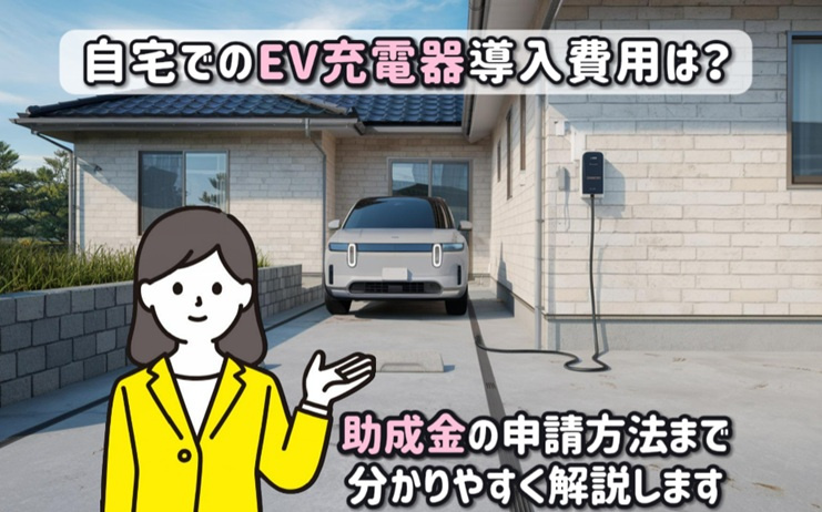 自宅でのEV充電器導入費用は？助成金の申請方法まで解説の画像