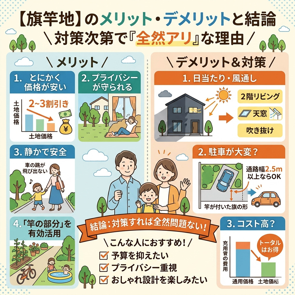 【やめとけは嘘？】旗竿地のメリット・デメリットを徹底解説！結...の画像
