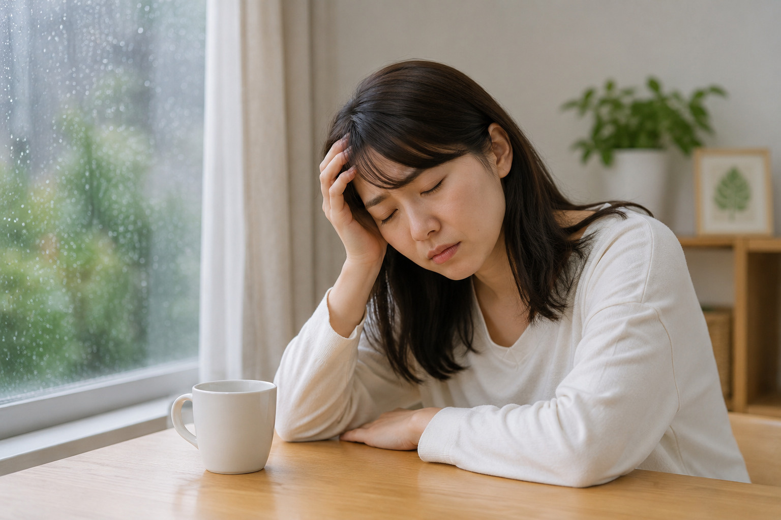 梅雨の時期・だるいのはなぜ？ 気圧変化と頭痛の原因と対策の画像