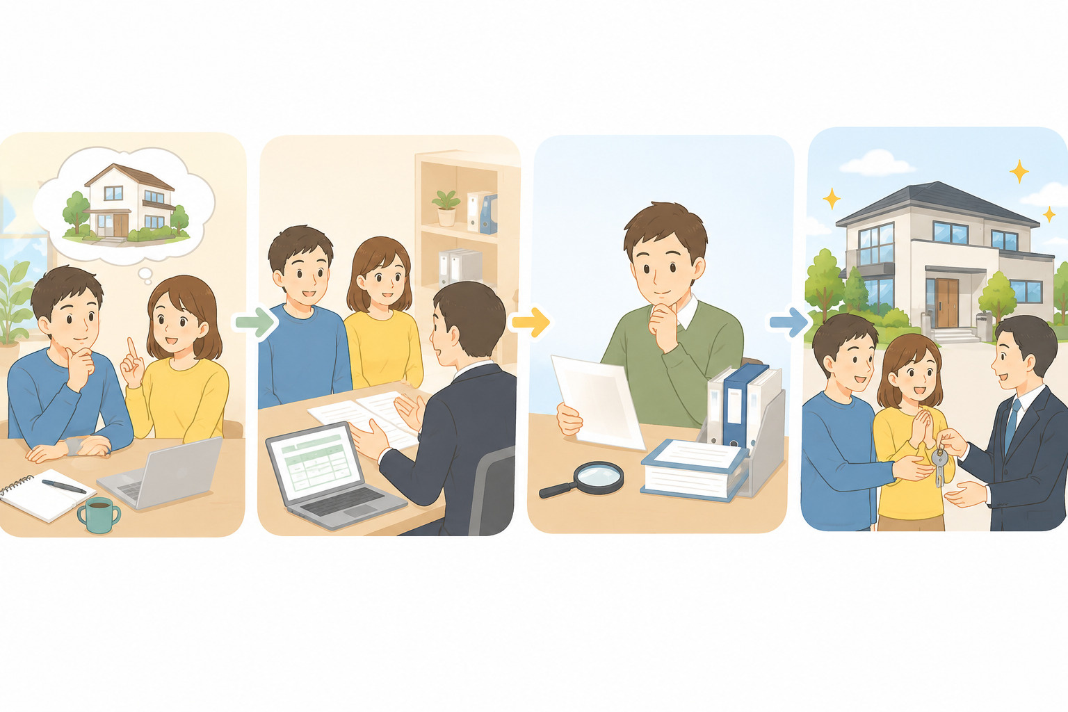 住宅ローン審査の流れはどう進む？必要書類を揃えて初めてでも安...の画像