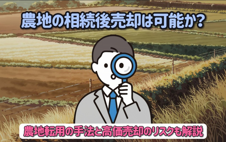 農地の相続後売却は可能か？農地転用の手法と高価売却のリスクも...の画像
