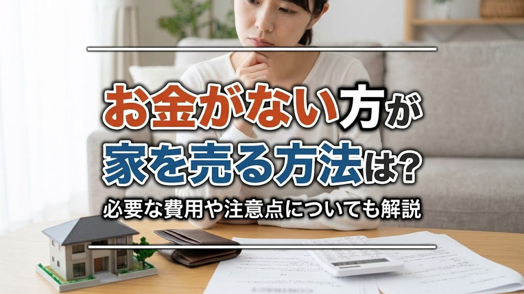 お金がない方が家を売る方法は？必要な費用や注意点についても解...の画像