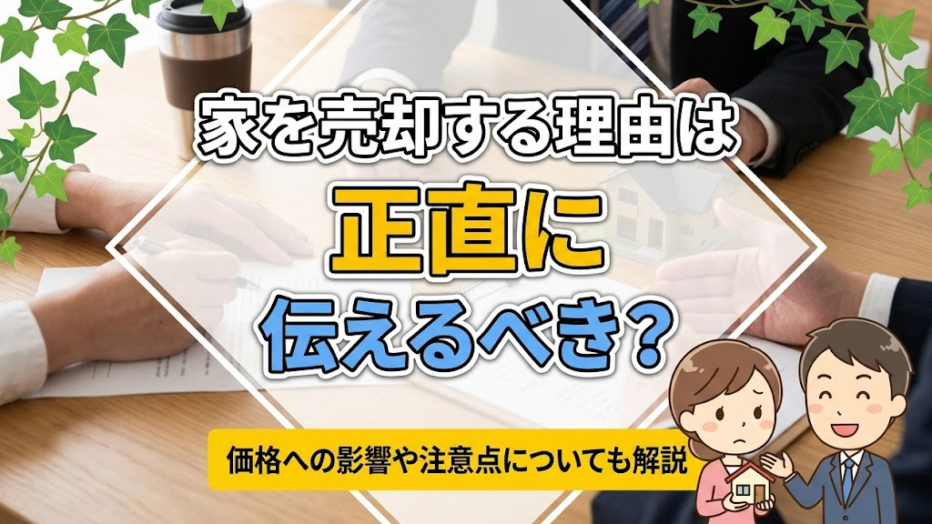 家を売却する理由は正直に伝えるべき？価格への影響や注意点につ...の画像