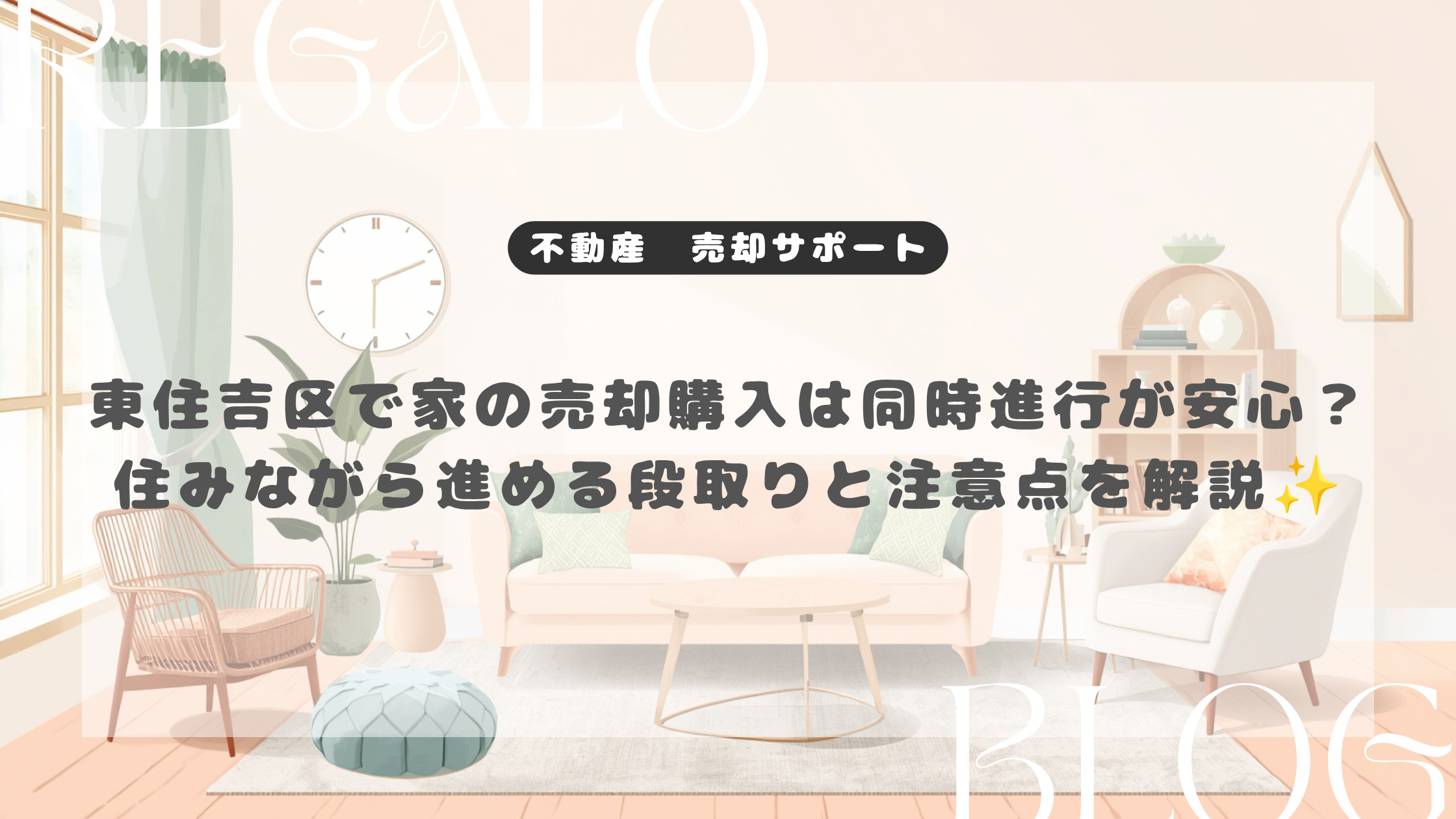 東住吉区で家の売却購入は同時進行が安心？住みながら進める段取...の画像