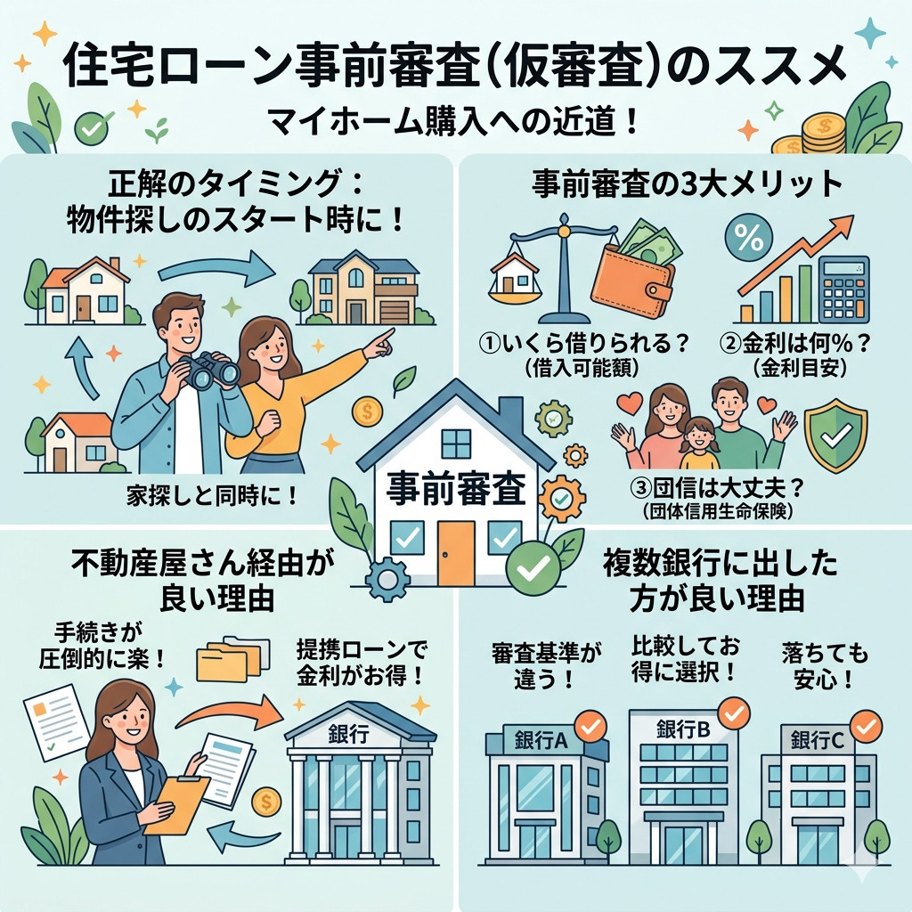 【マイホーム購入】住宅ローンの事前審査はどのタイミングが正解...の画像
