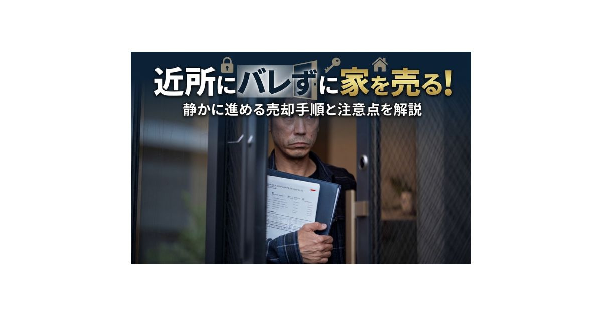 近所にバレずに家を売る方法とは？静かに進める売却手順と注意点...の画像