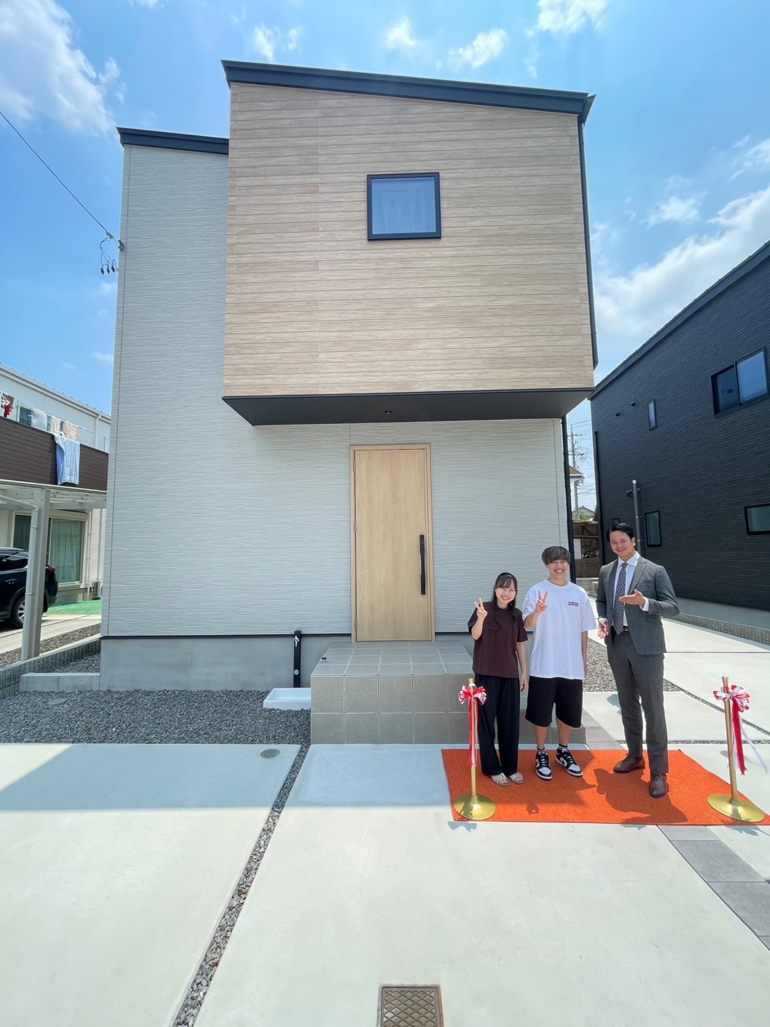 西尾市内新築戸建の決済おめでとうございますの画像