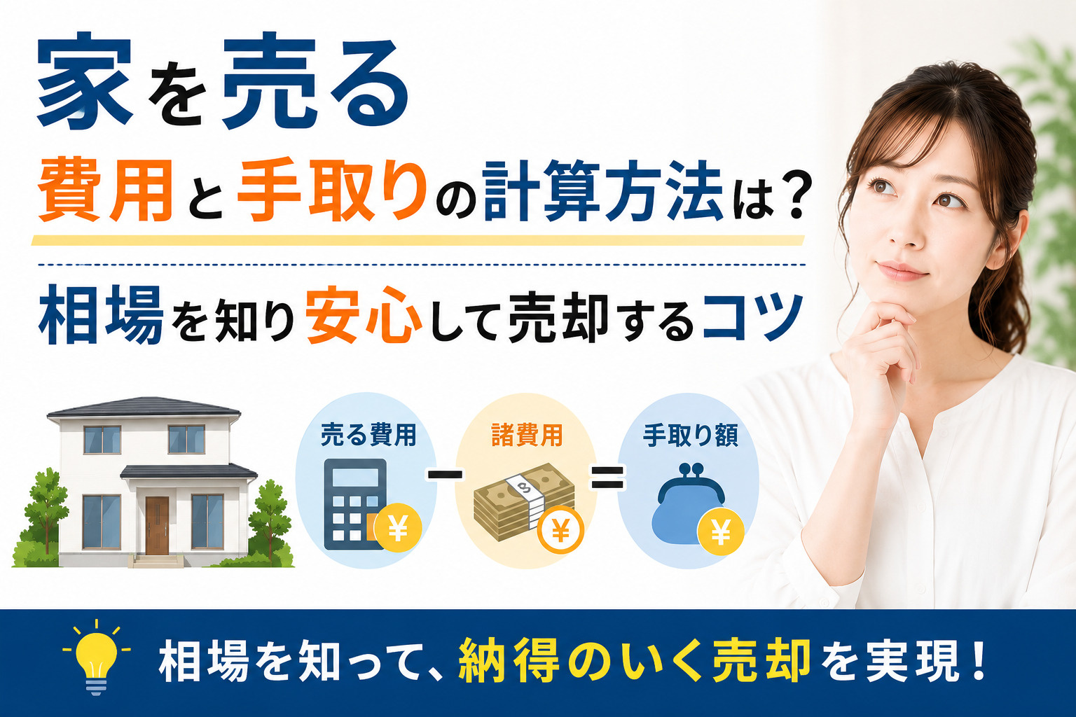 家を売る費用と手取りの計算方法は？相場を知り安心して売却する...の画像