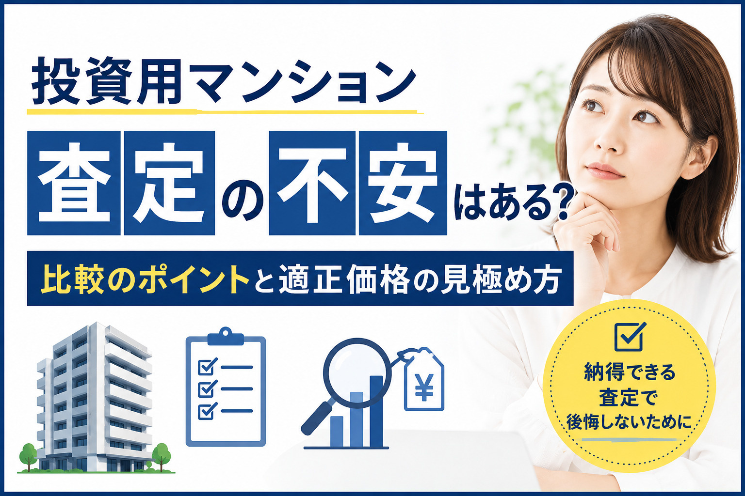 投資用マンション査定の不安はある？比較のポイントと適正価格の...の画像