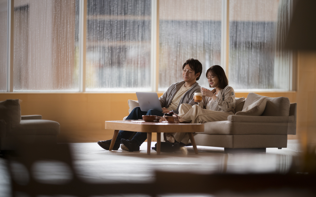 雨の日でも快適な広めのリビングとは？岐阜市のアパート選びで暮...の画像