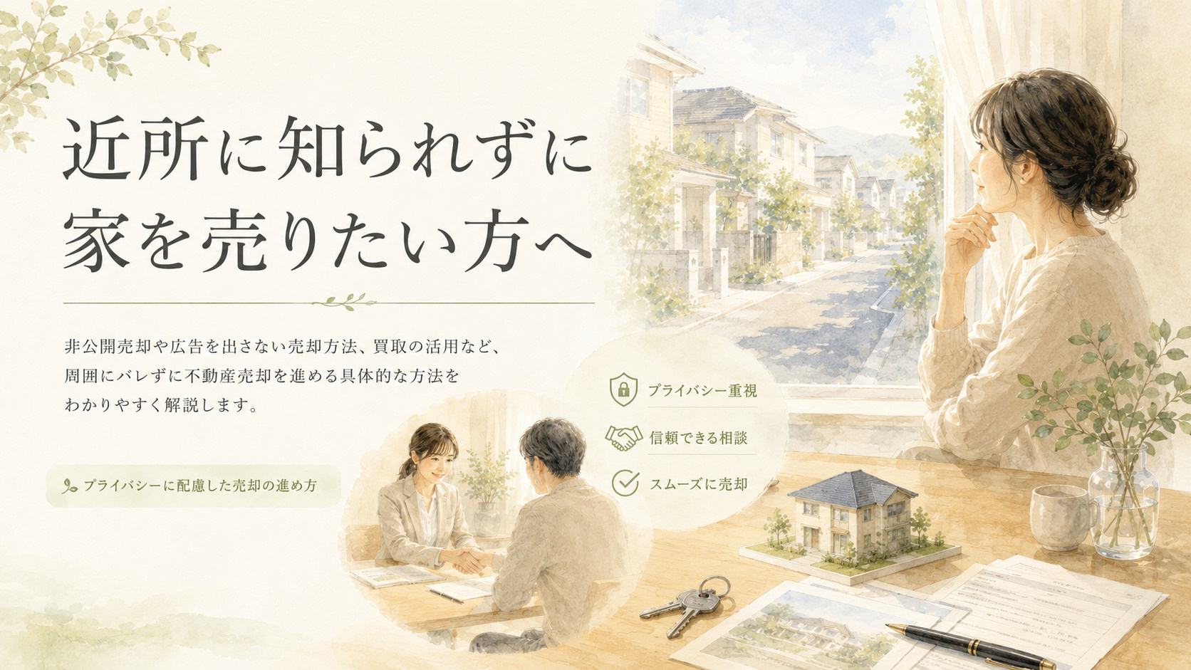 近所に知られずに売る方法は、ちゃんと存在します 【バレずに売...の画像