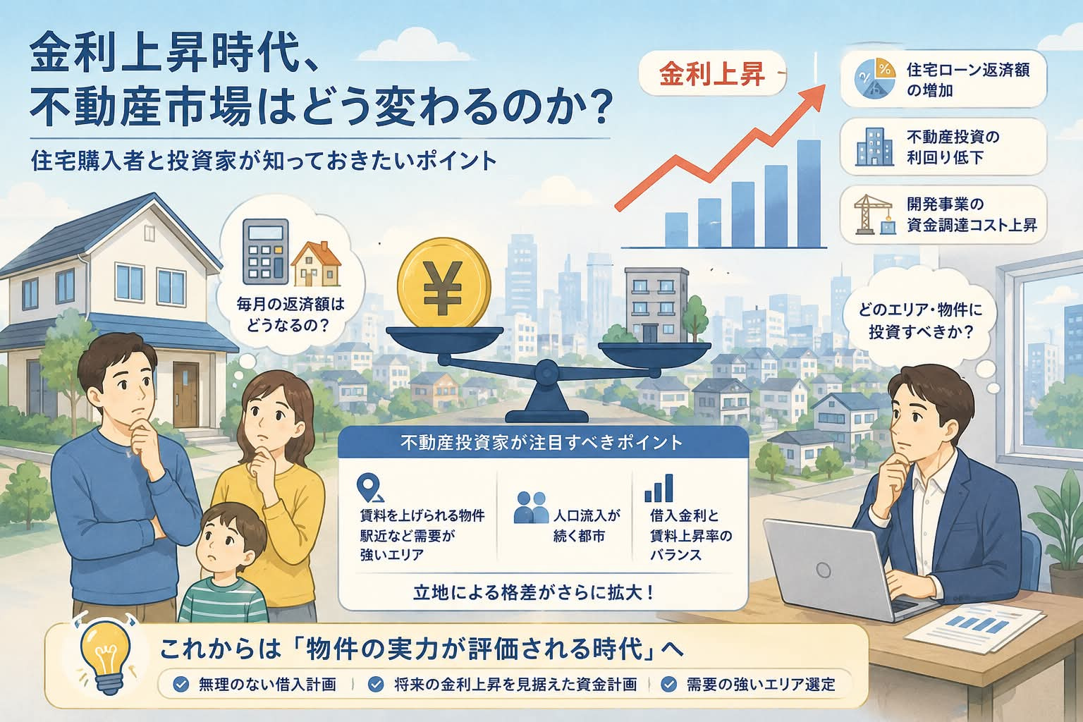 金利上昇時代、不動産市場はどう変わるのかの画像