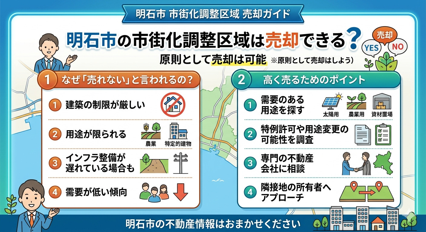 明石市の市街化調整区域が売れないと言われる理由とは？売却成功...の画像