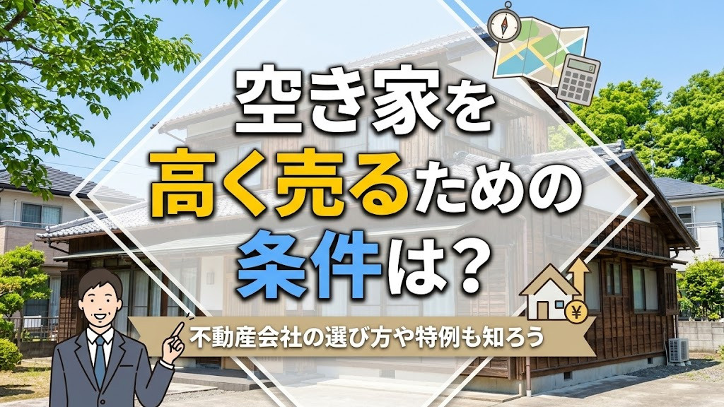 空き家を高く売るための条件は？不動産会社の選び方や特例も知ろ...の画像