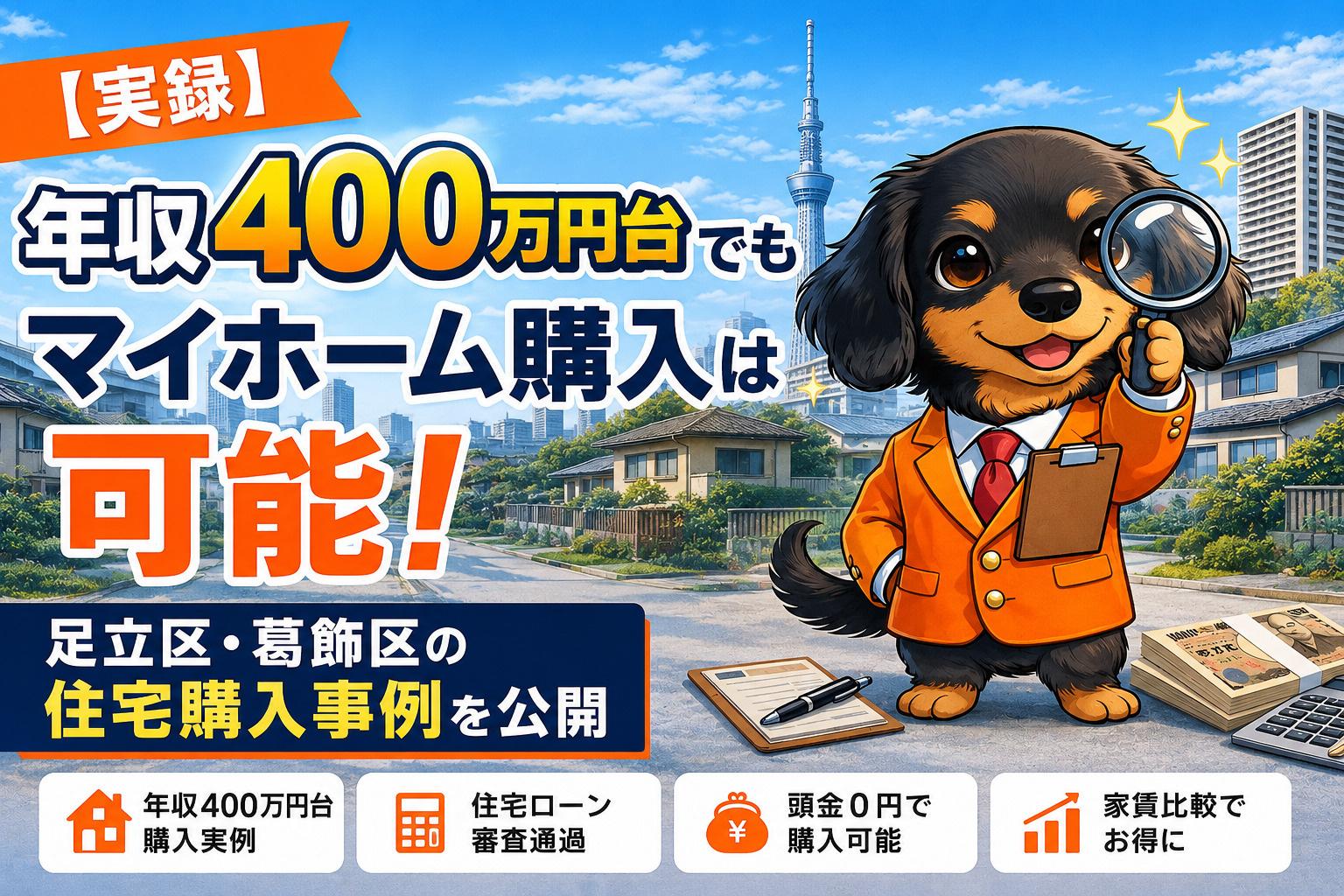 年収400万円台でもマイホームは買える？実際に購入したご家族...の画像