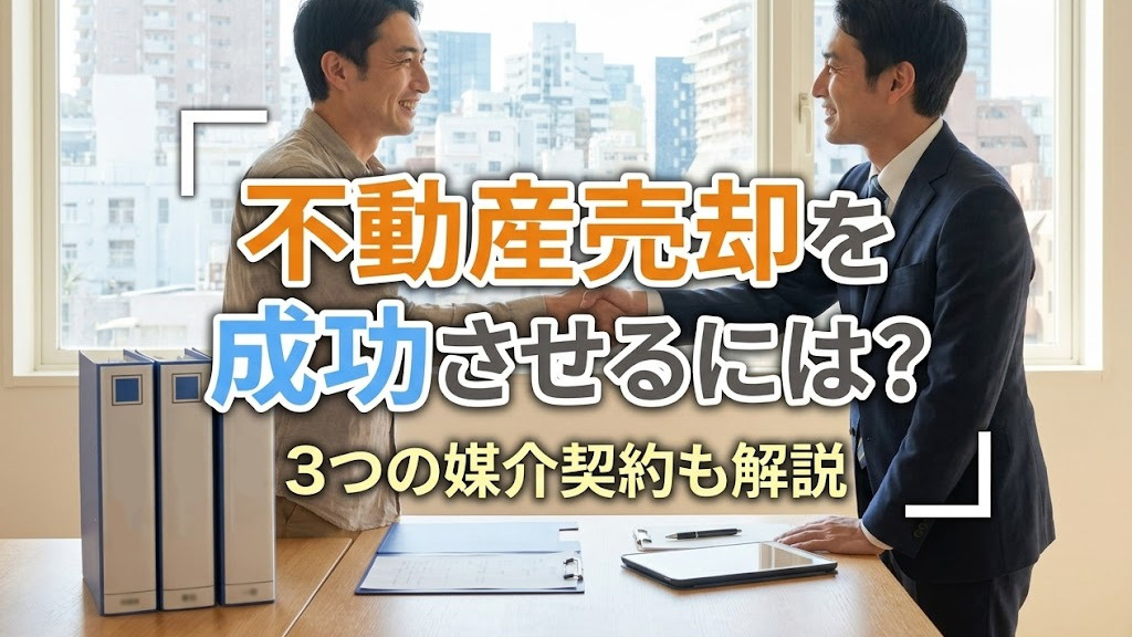 不動産売却を成功させるには？3つの媒介契約も解説の画像
