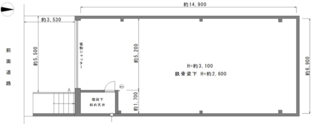 地下鉄本町駅徒歩１分！１階路面店舗約３１坪！業種業態相談可能...の画像