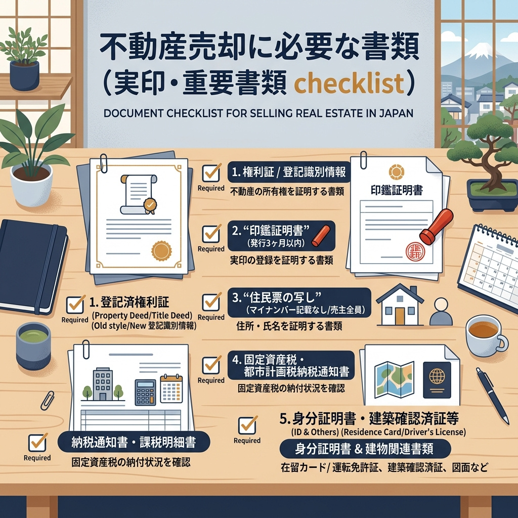 不動産を売るとき、どんな書類が要るのか。タイミング別に整理す...の画像