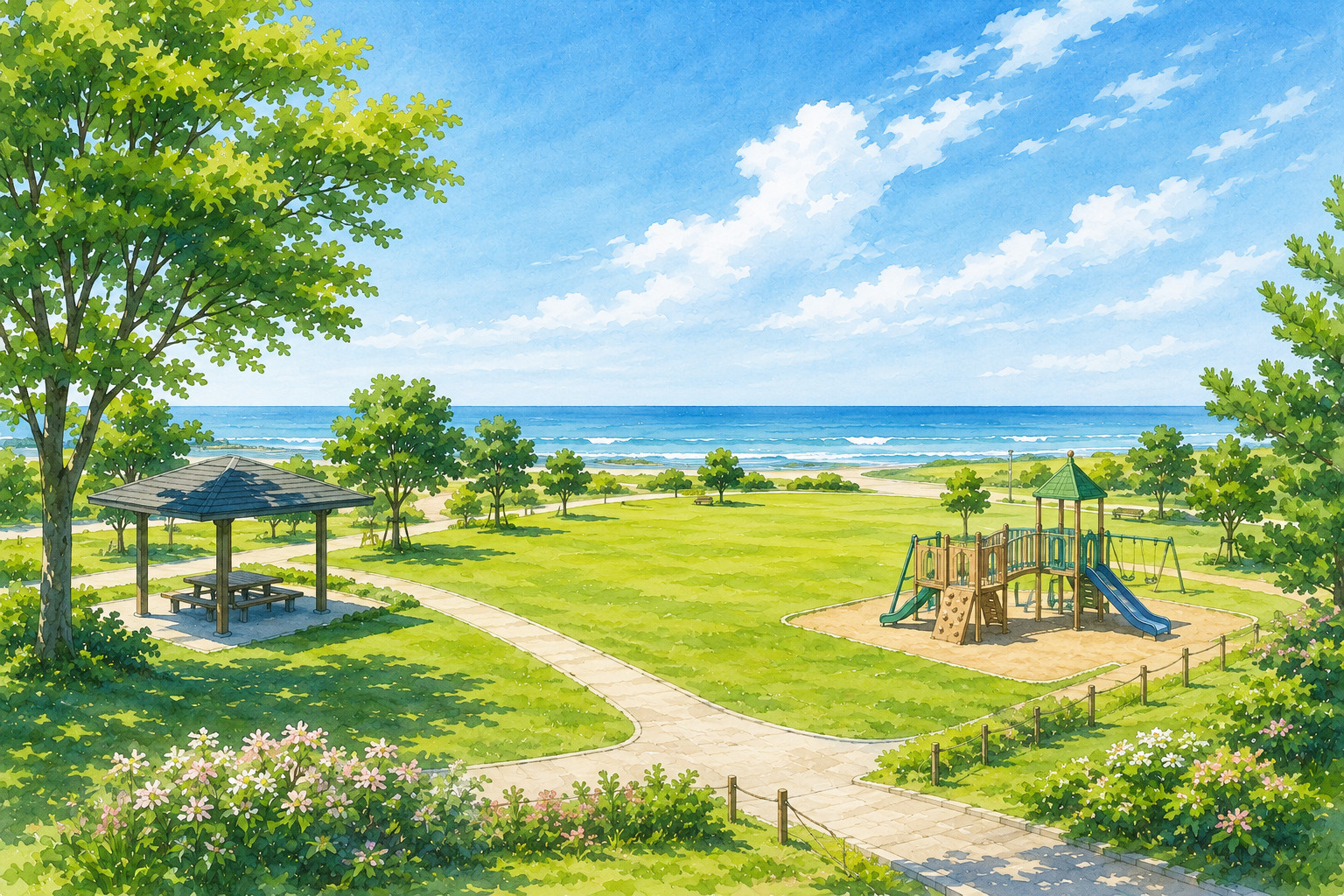 浜松市中央区の「遠州灘海浜公園」の概要と施設の特徴をご紹介し...の画像
