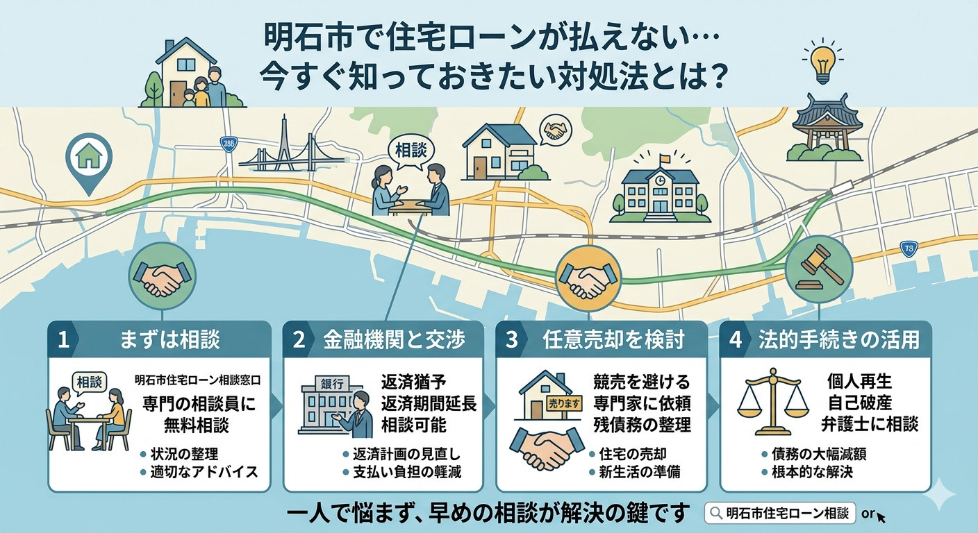 明石市の住宅ローン返済が苦しい方へ｜任意売却と競売の違いをわ...の画像