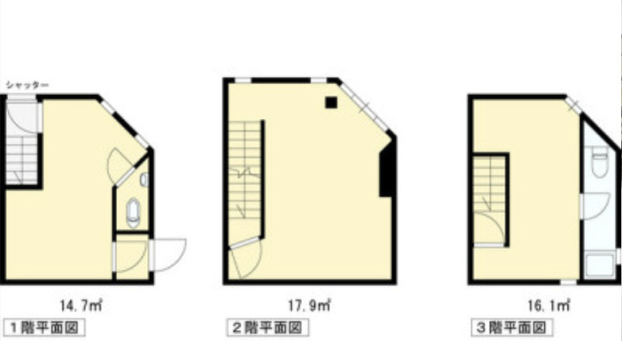 朝潮橋エリア！路面角地1棟貸！14.7坪！敷金・礼金無し！重...の画像