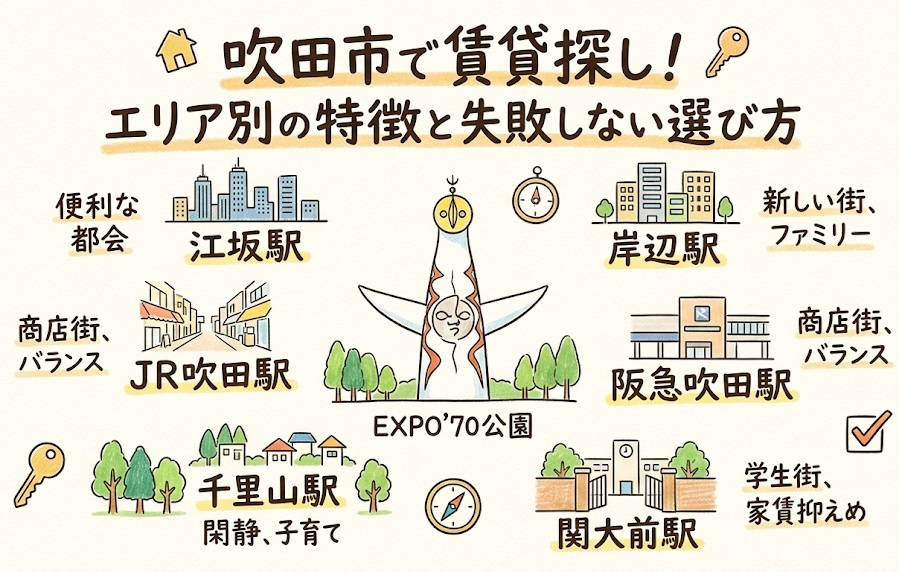 ★ 吹田市ってどんなところ？賃貸探しの前に知っておきたい基本...の画像