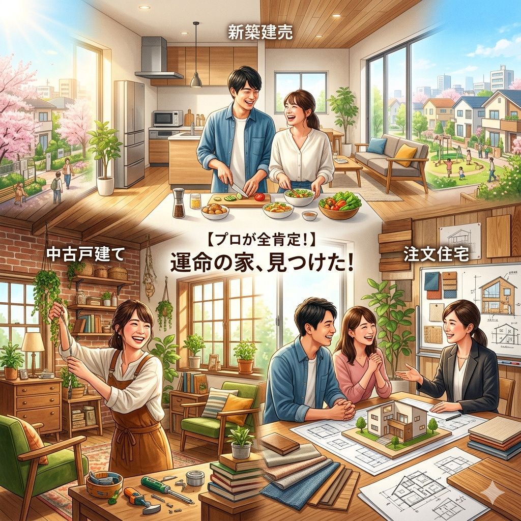 【プロの全肯定】新築・中古・注文住宅、どれが最強？不動産屋が...の画像