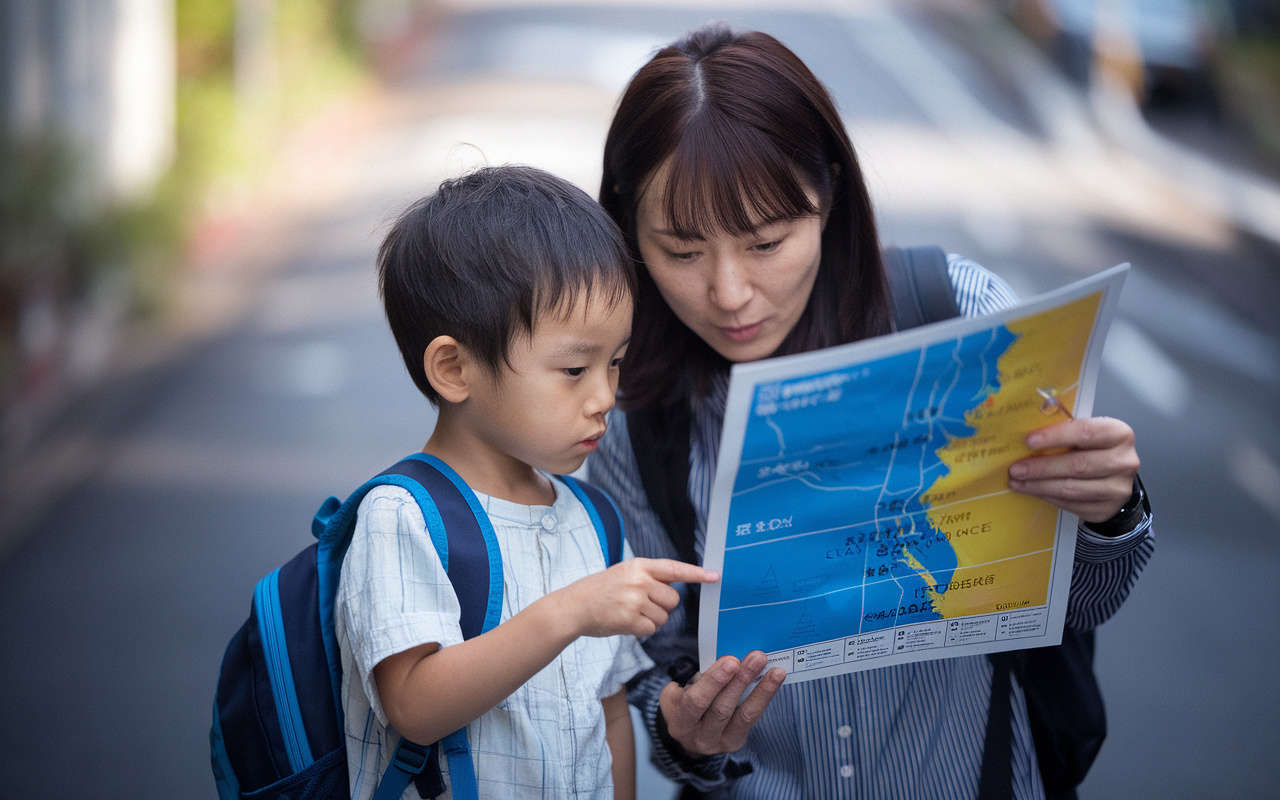 川崎区の子どもを守る防災教育！高潮津波マップ活用で通学路の安...の画像