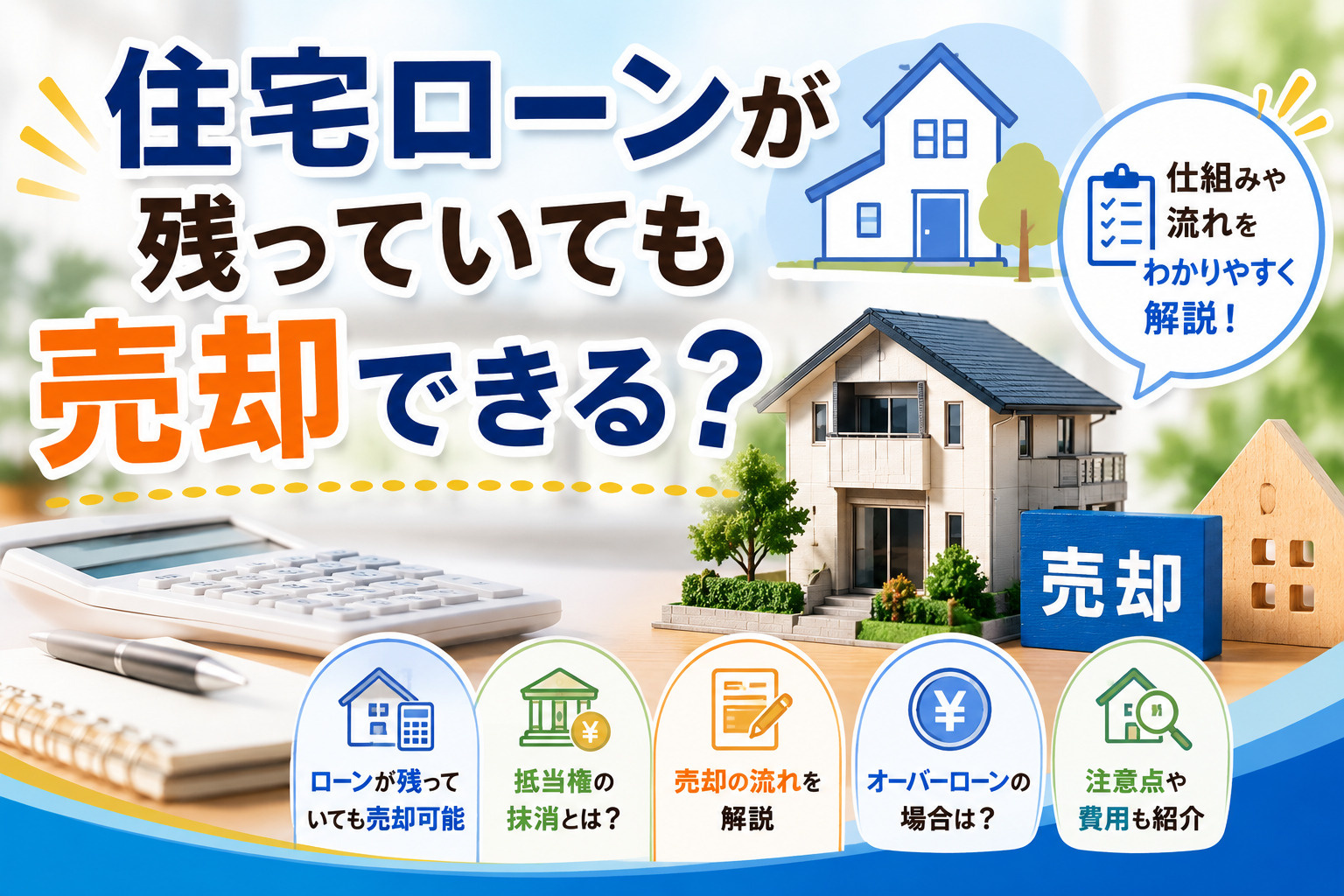 住宅ローンが残っていても売却できる？の画像