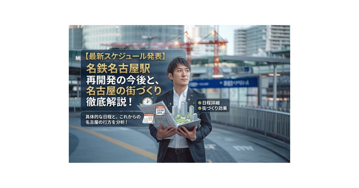 名鉄再開発の最新スケジュールは？今後の見通しと名古屋の街づく...の画像