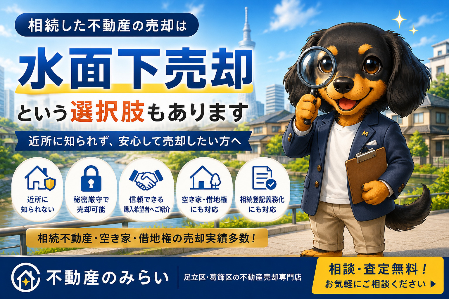 相続不動産の水面下売却とは？近所に知られず売却したい方へ徹底...の画像